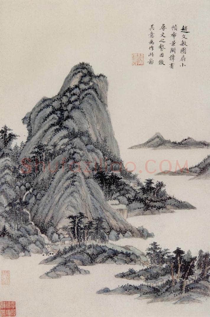 明 王时敏 《仿古山水图册》 书画作品