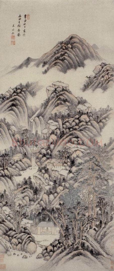 明 王时敏 《云山图轴》 书画作品