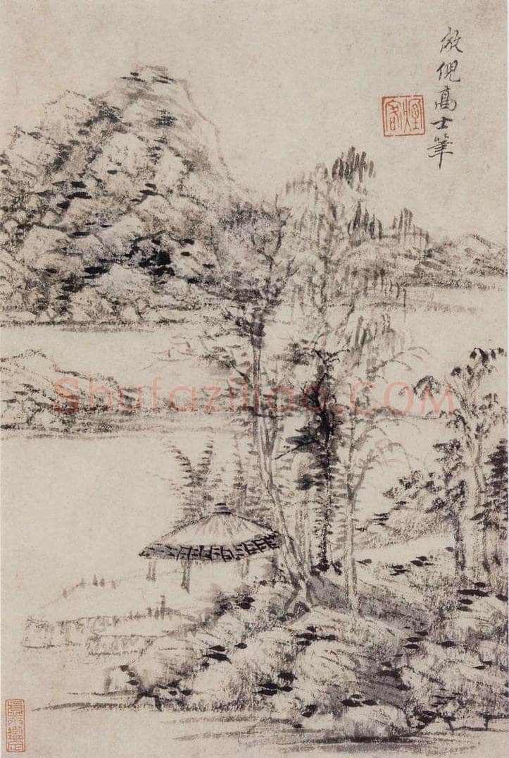 明 王时敏 《仿古山水图册》 书画作品