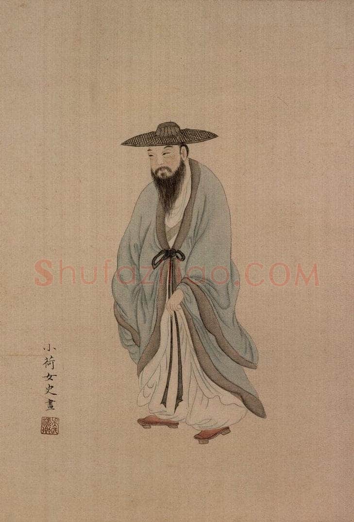 清 吴禄卿 小荷女史画 书画作品