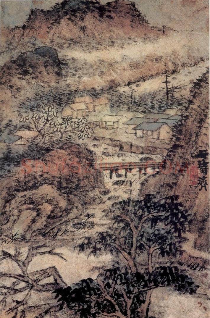 清 石涛 《书画册》 书画作品