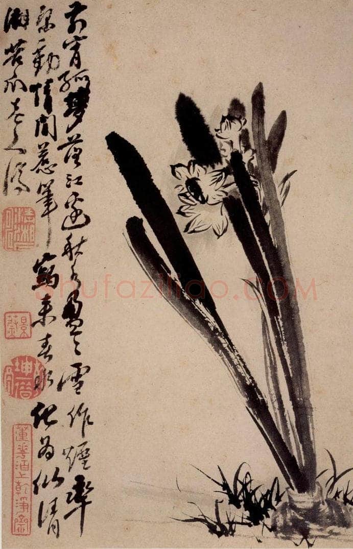 清 石涛 《花卉册》 书画作品