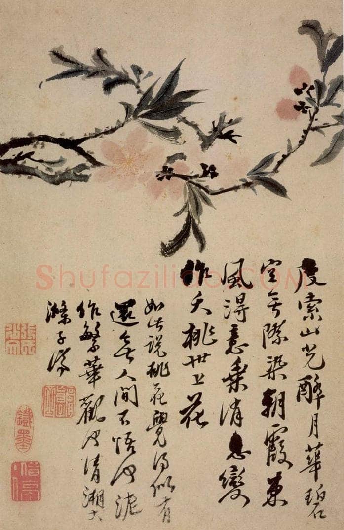 清 石涛 《花卉册》 书画作品