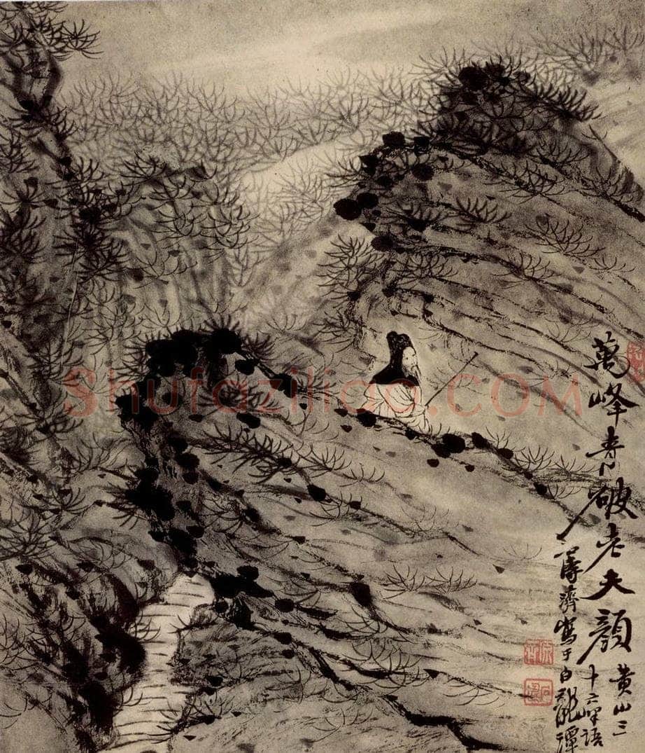 清 石涛 《山水册》 书画作品