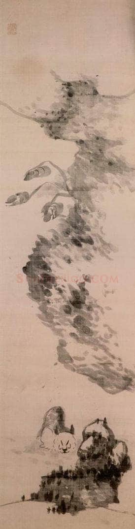 清 朱耷 《花鸟屏》 书画作品