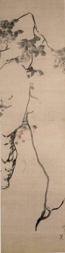 清 朱耷 《花鸟屏》 书画作品