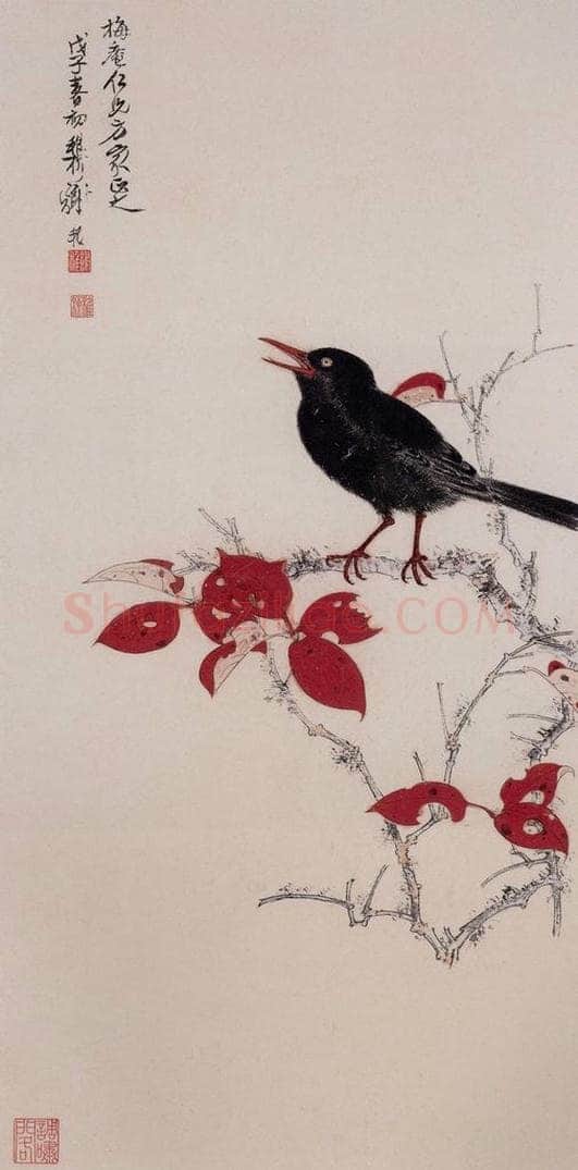 1948年 谢稚柳 《清唱图》 书画作品