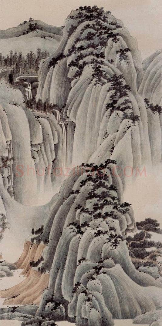 1951年 谢稚柳 《通景屏》 书画作品