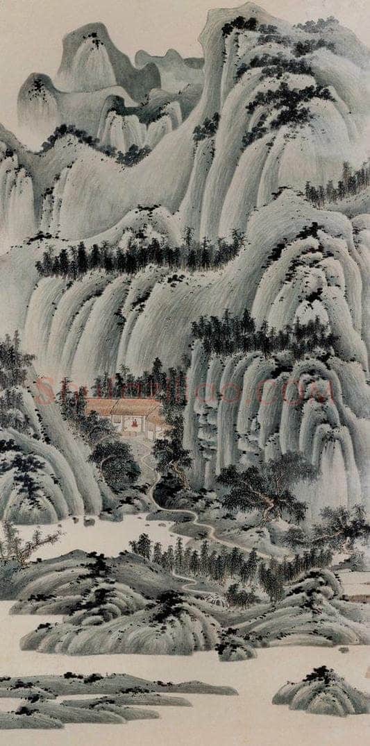 1951年 谢稚柳 《通景屏》 书画作品