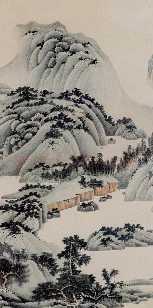 1951年 谢稚柳 《通景屏》 书画作品