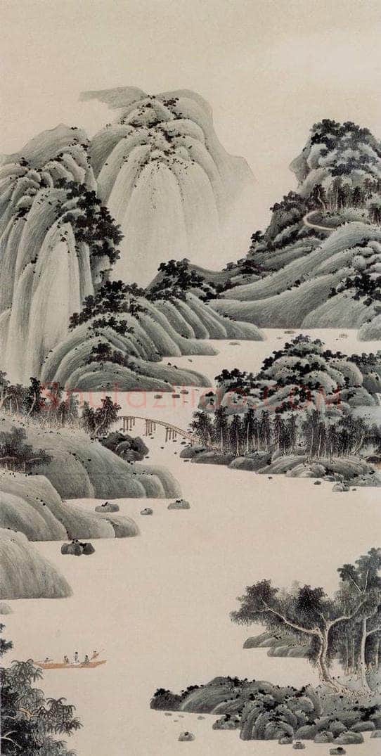 1951年 谢稚柳 《通景屏》 书画作品