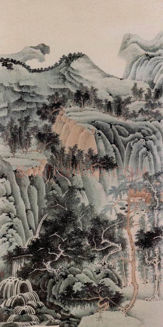 1951年 谢稚柳 《通景屏》 书画作品