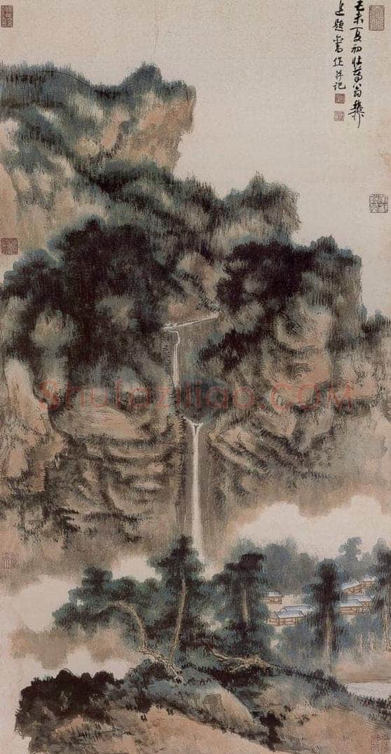 五十年代中期 谢稚柳 《山水图》 书画作品