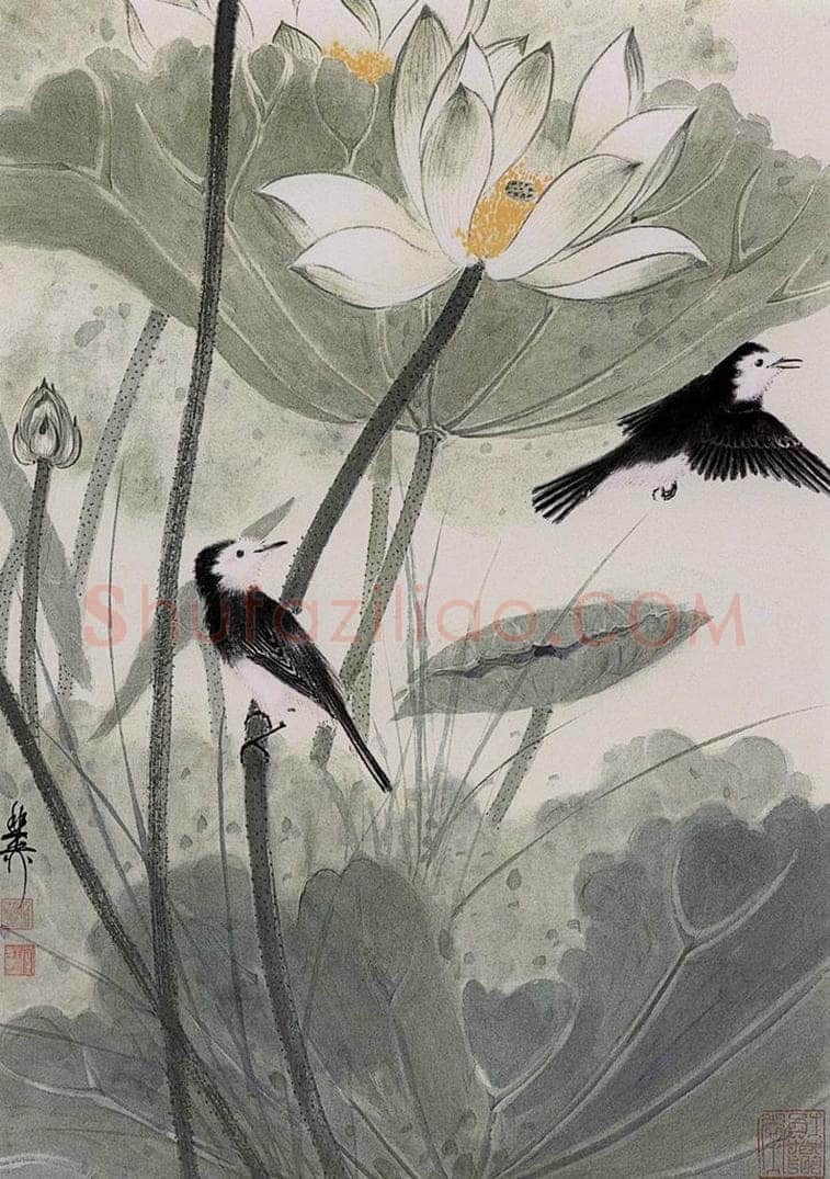 60年代 谢稚柳 洛波微步图 书画作品