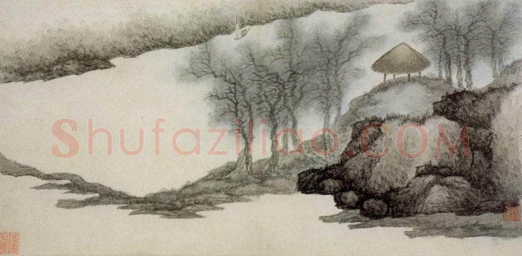 清 龚贤 《八景山水页装卷》 书画作品