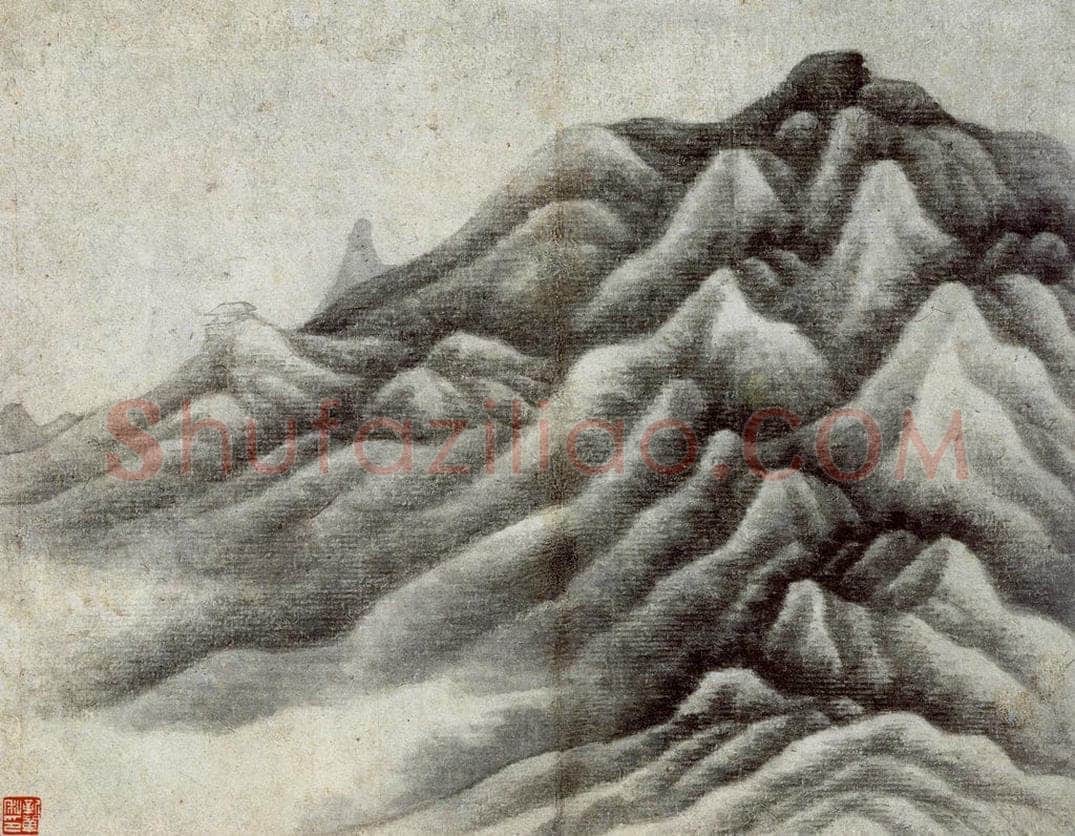 清 龚贤 《山水册》 书画作品