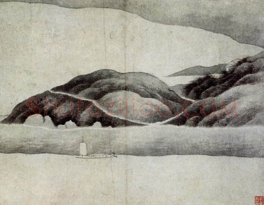 清 龚贤 《山水册》 书画作品