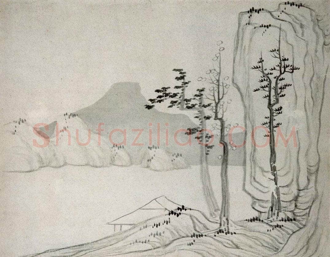 清 龚贤 《山水册》 书画作品