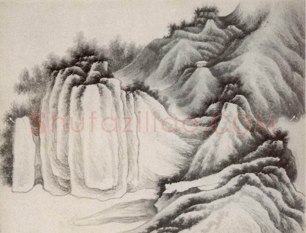 清 龚贤 《山水册》 书画作品