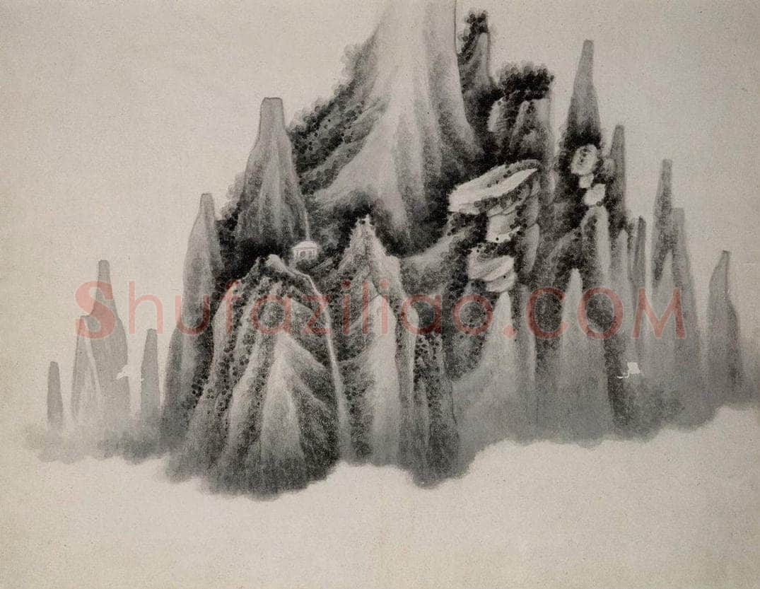 清 龚贤 《山水册》 书画作品