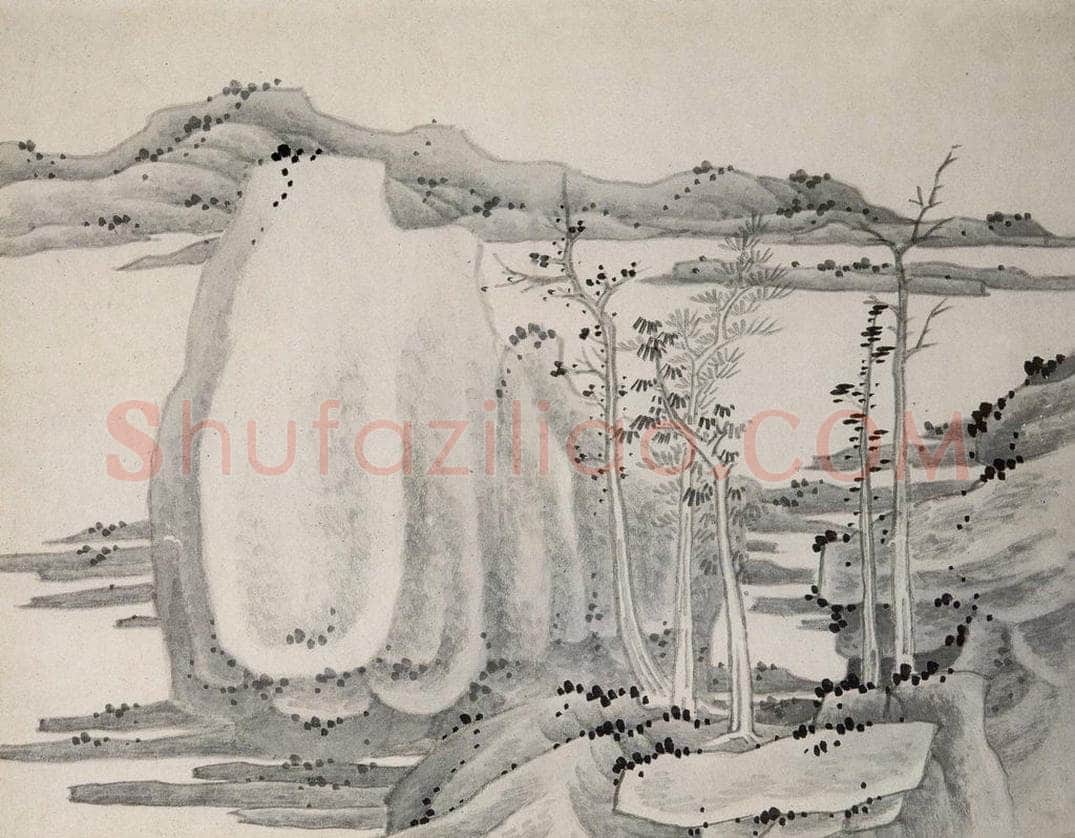 清 龚贤 《山水册》 书画作品