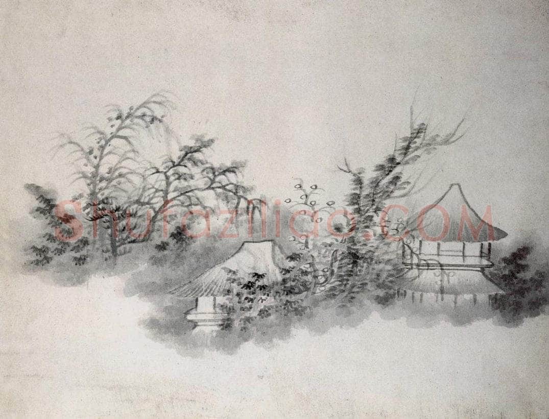 清 龚贤 《山水册》 书画作品
