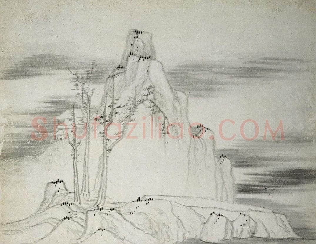清 龚贤 《山水册》 书画作品