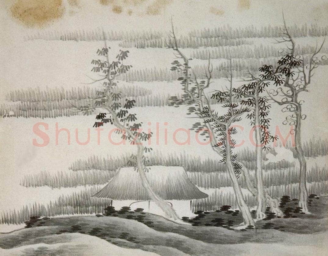清 龚贤 《山水册》 书画作品