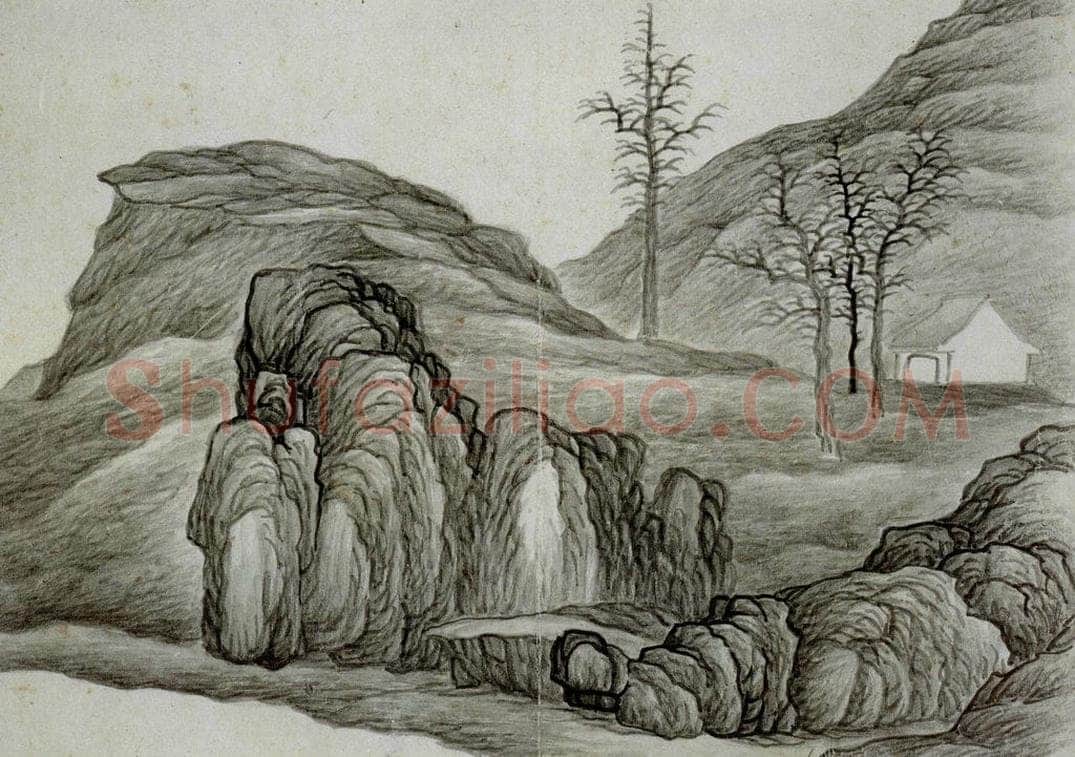 清 龚贤 《自藏山水册》 书画作品