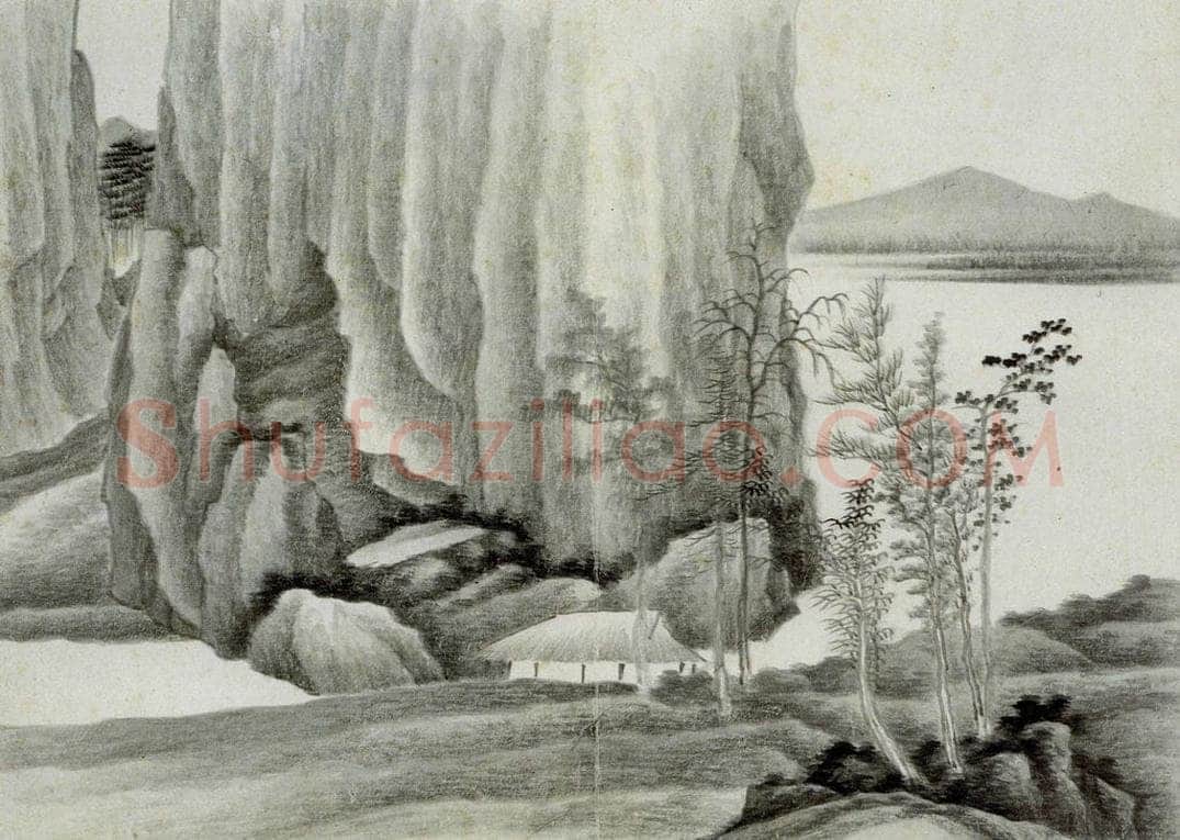 清 龚贤 《自藏山水册》 书画作品