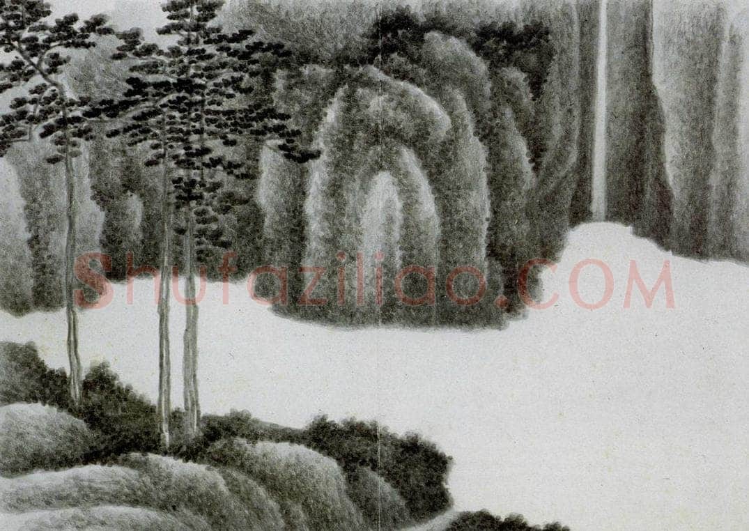 清 龚贤 《自藏山水册》 书画作品