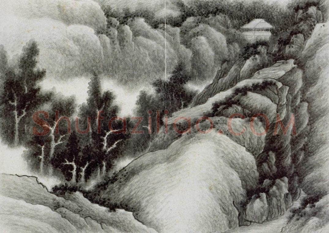 清 龚贤 《自藏山水册》 书画作品