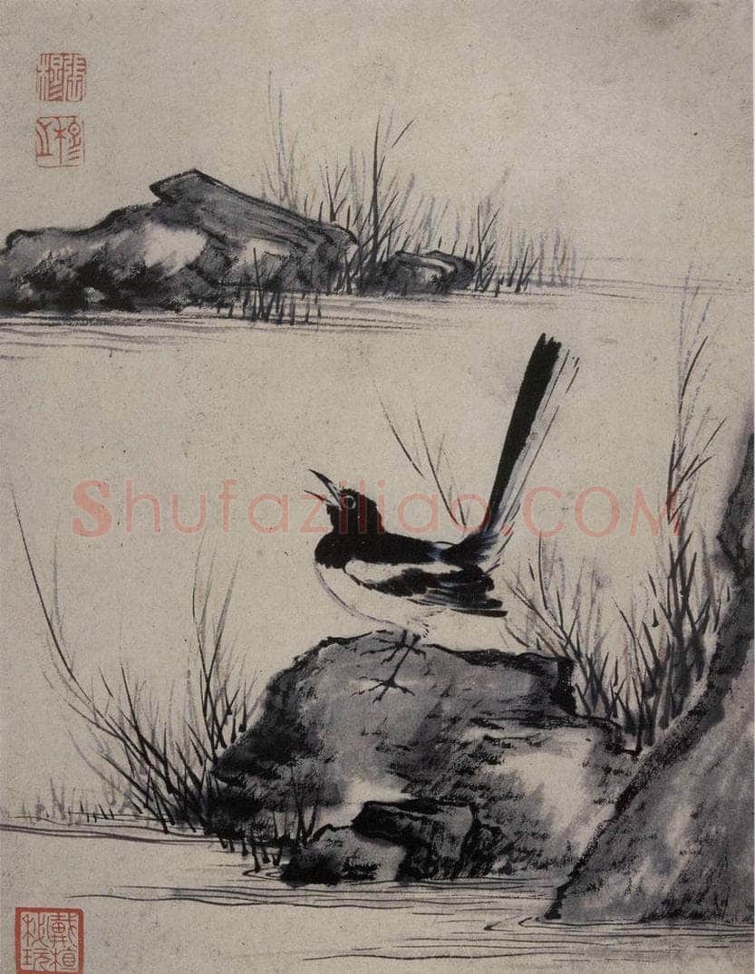 清 张穆 《禽鸟骏马图册》 书画作品