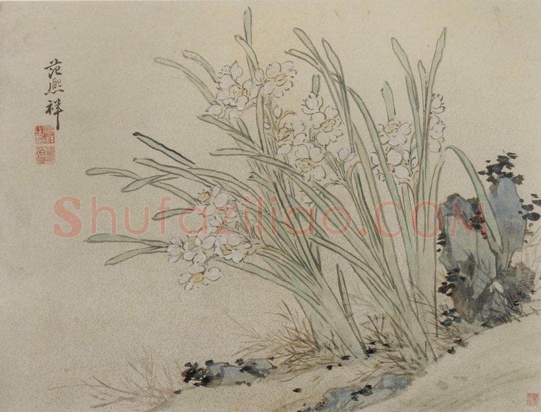 清 张穆 《郑邑侯思诗书画册》 书画作品