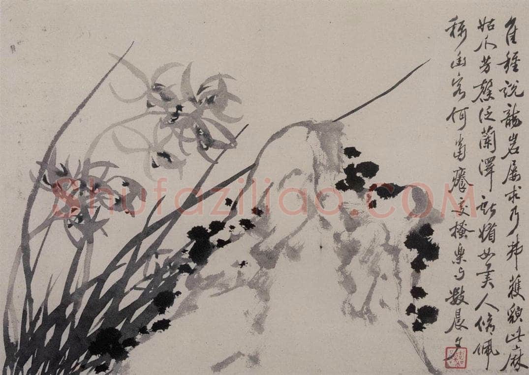 清 张嘉谟 《籣石图册》 书画作品