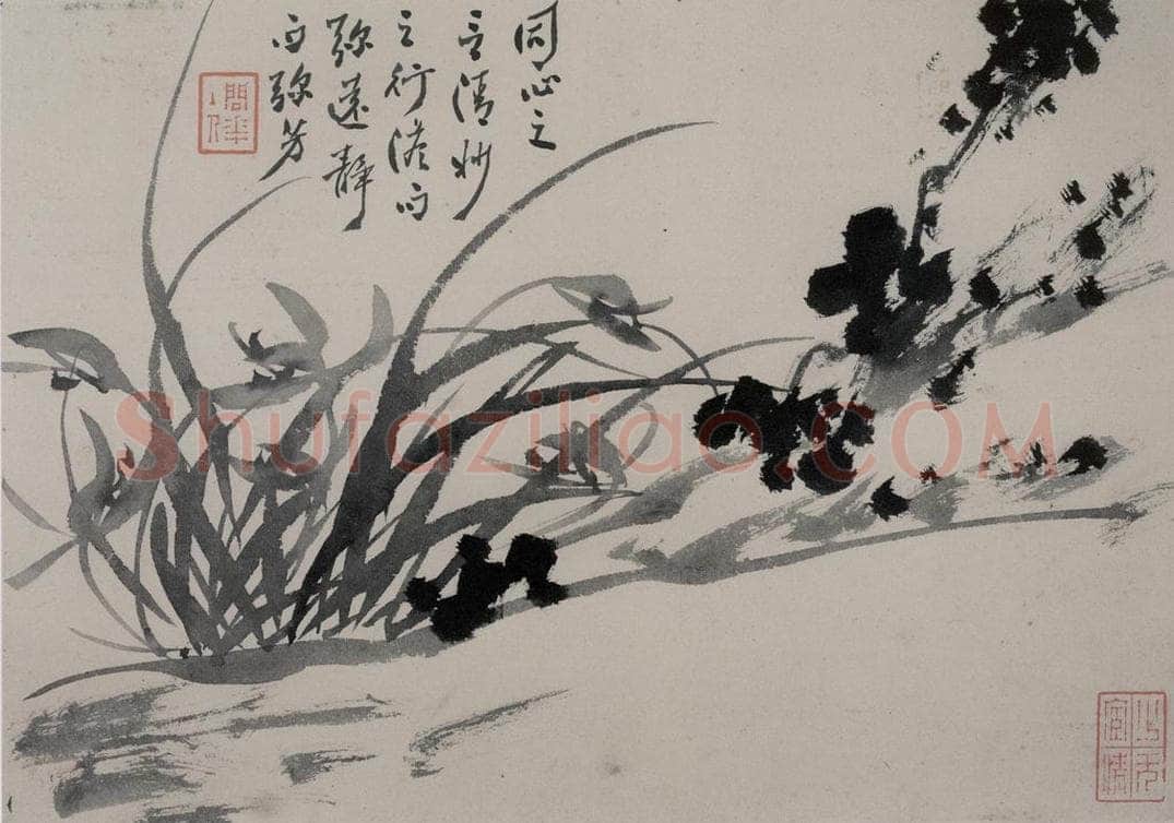 清 张嘉谟 《籣石图册》 书画作品
