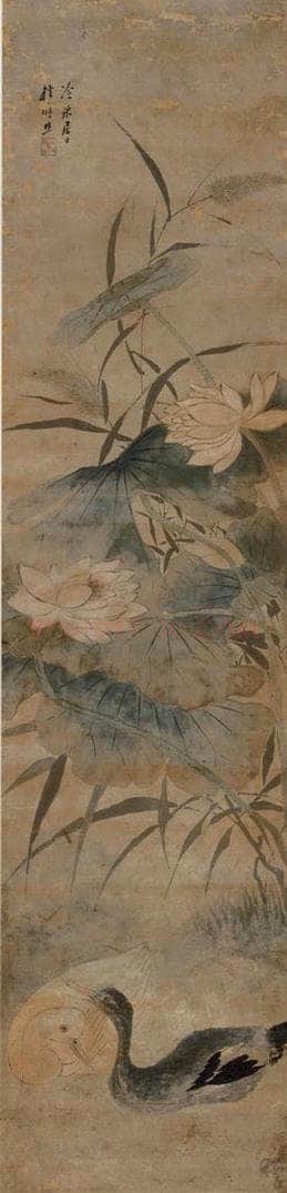 清 李肇榜 《花鸟图屏》 书画作品