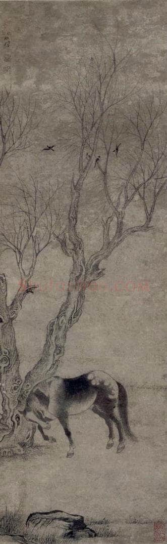 清 张穆 《马图抽》 书画作品