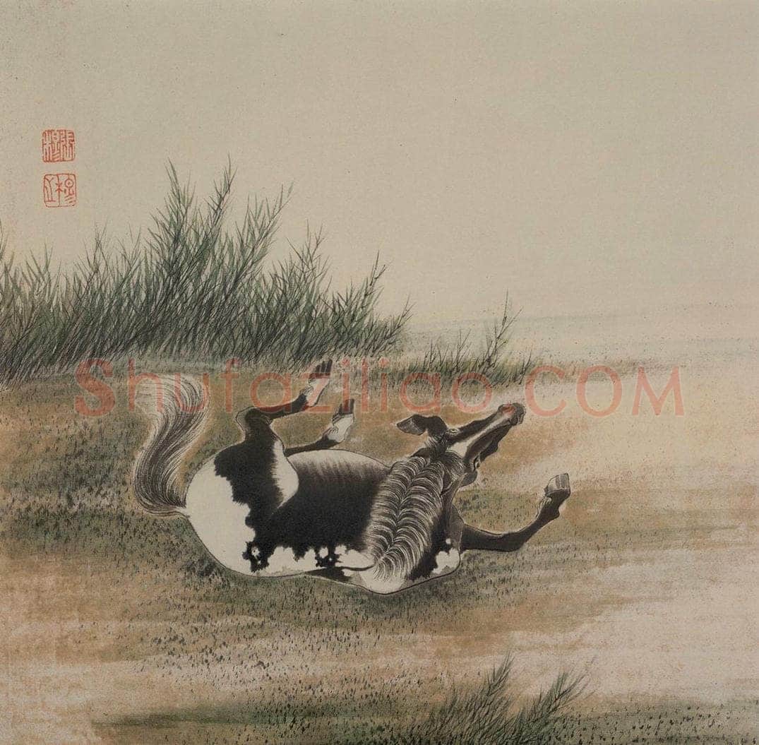 清 张穆 《马图册》 书画作品