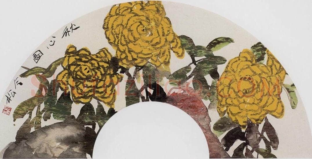 1987年 冯今松 《秋心图》 书画作品