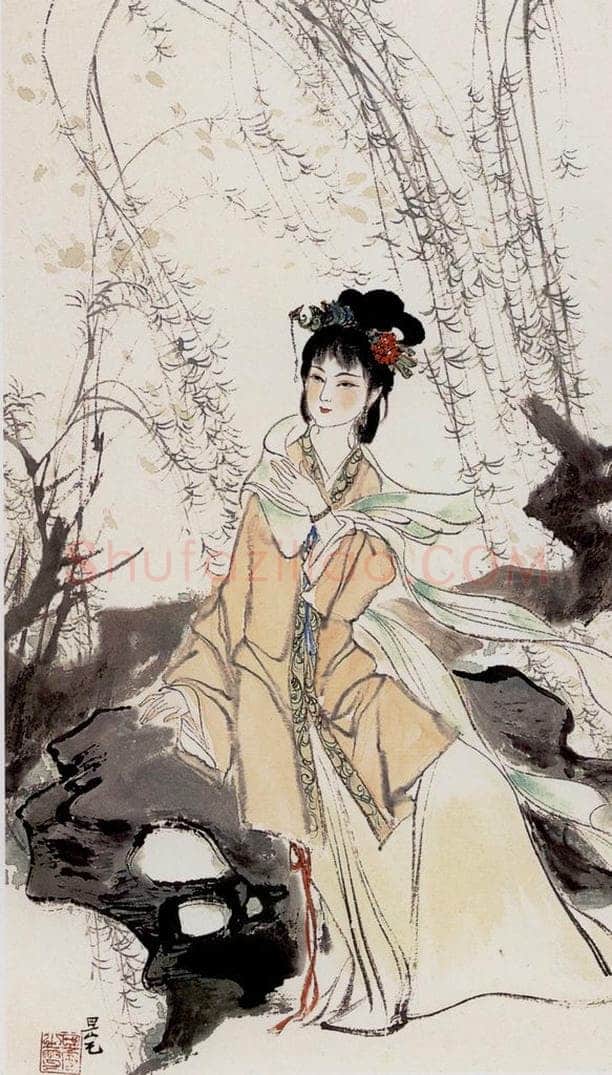  刘旦宅 金陵十二钗十二屏 书画作品