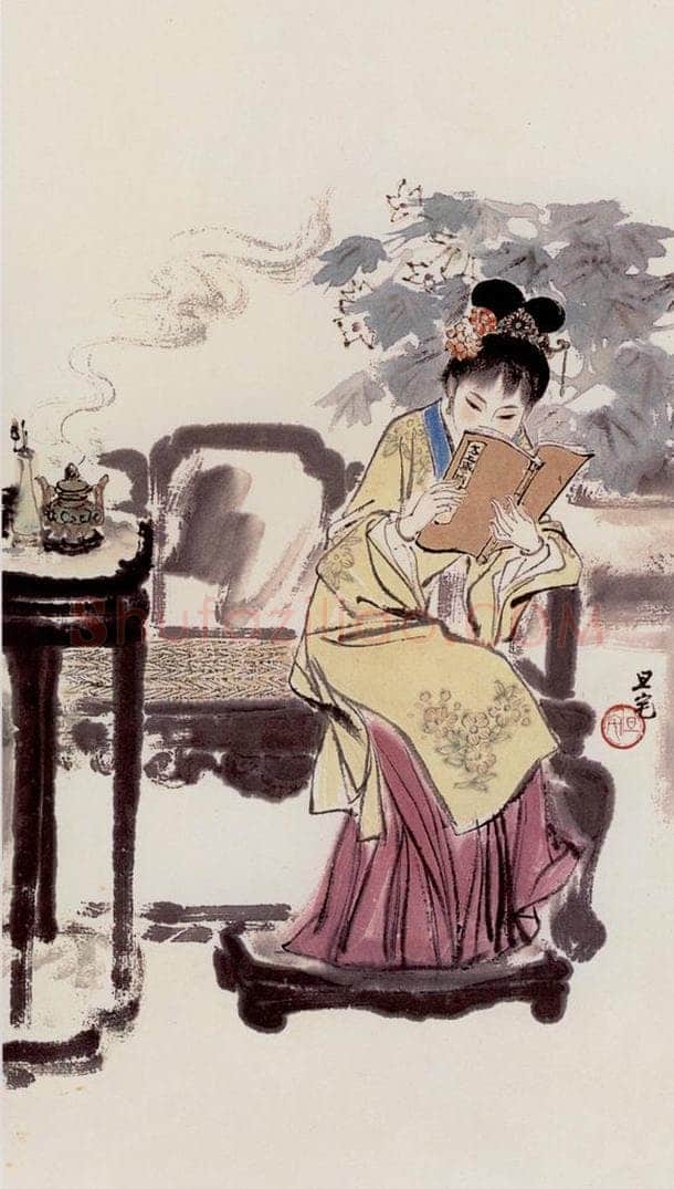  刘旦宅 金陵十二钗十二屏 书画作品