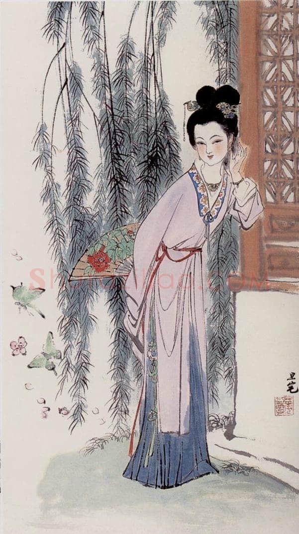  刘旦宅 金陵十二钗十二屏 书画作品