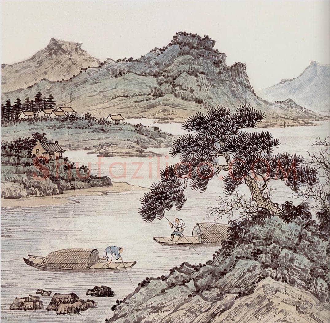  袁松年 潮平两岸阔 书画作品