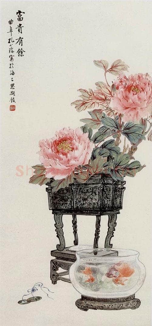  孔小瑜 富贵有余 书画作品