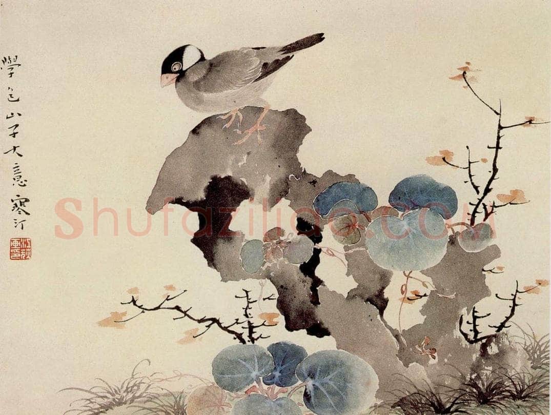  江寒汀 花鸟四屏 书画作品