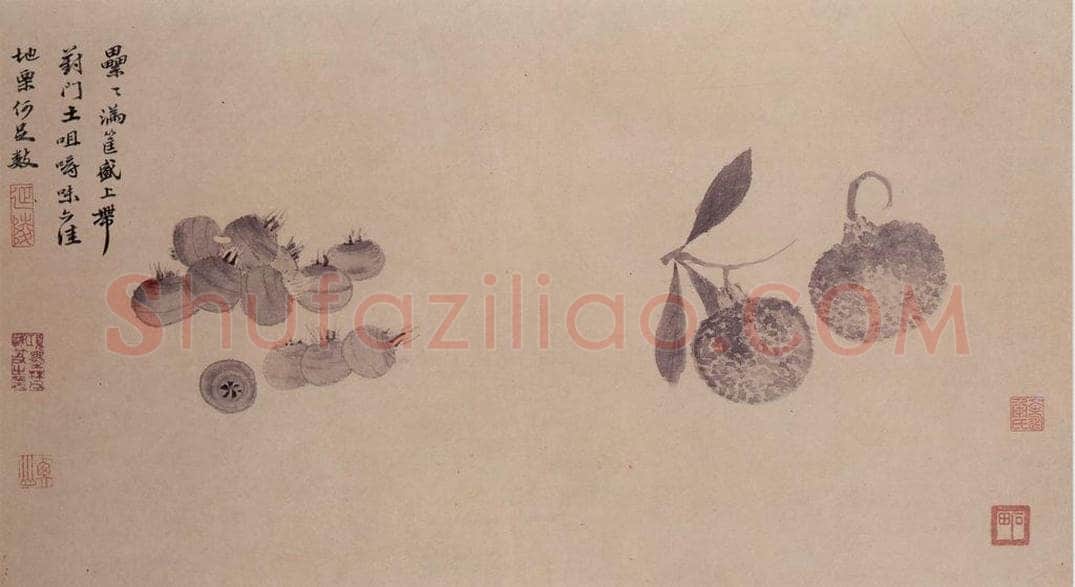 明 沈周 观物之生图册 书画作品