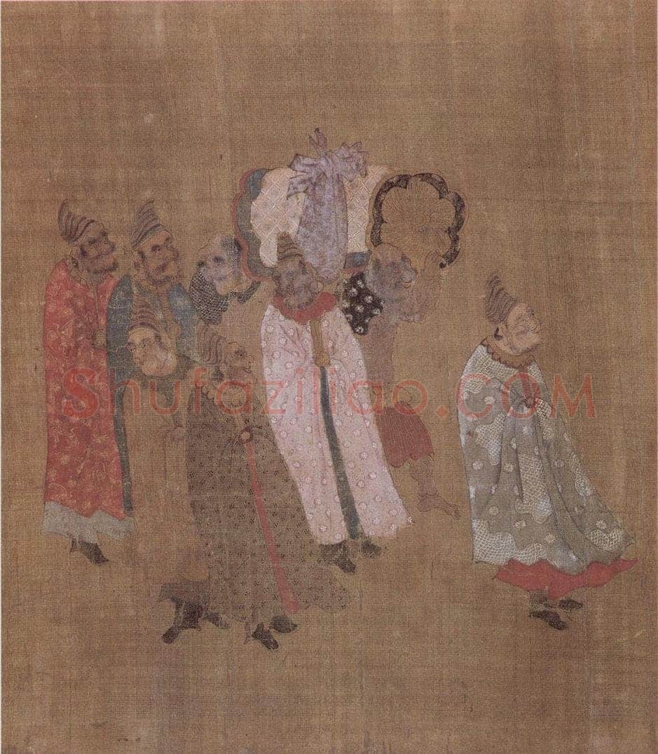 明 无款 诸夷职贡图轴(十帧) 书画作品