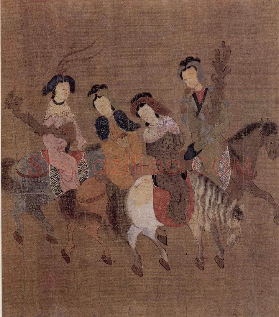 明 无款 诸夷职贡图轴 书画作品