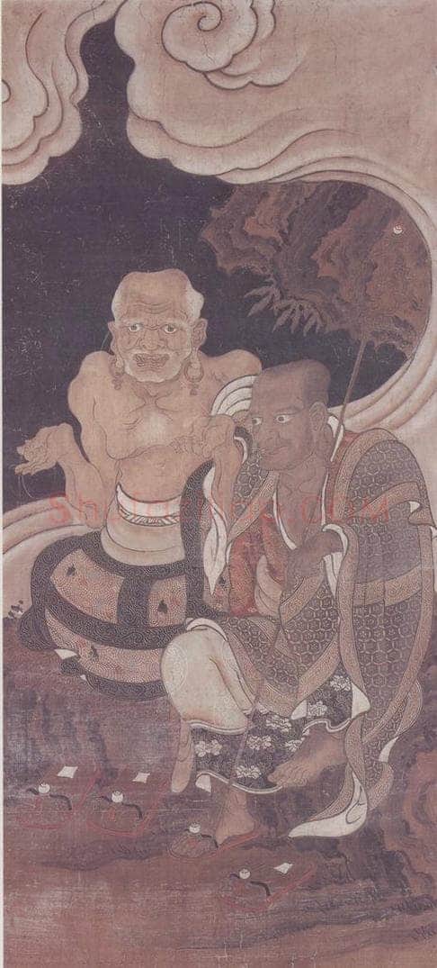 明 无款 十六罗汉像屏 书画作品
